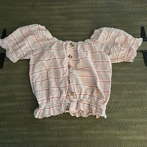 short stretchy blouse